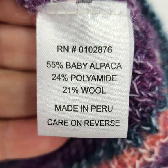 Novica Alpaca Wool‎ Blend Warm Cozy Crewneck Sweater Size Small Oversized - Picture 7 of 7